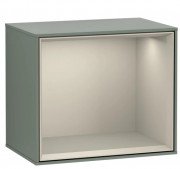 Стелаж для ванної Villeroy & Boch Finion 41,8 х35, 6х27 см з підсвічуванням МДФ оливковий матовий лак/пісок матовий лак F580HHGM