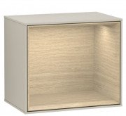 Стелаж для ванної Villeroy & Boch Finion 41,8 х35, 6х27 см з підсвічуванням МДФ пісок матовий лак/шпон дуба F580PCHH