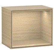 Стелаж для ванної Villeroy & Boch Finion 41,8х35,6х27 см з підсвічуванням ДСП шпон дуба F580PCPC