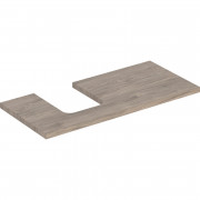 Стільниця Geberit One 105x3x47 см виріз зліва ДСП горіх гікорі 505.294.00.6
