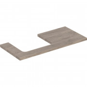 Столешница Geberit One 105x3x47 см вырез слева ДСП орех гикори 505.304.00.6