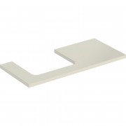 Столешница Geberit One 105x3x47 см вырез слева ДСП песочно-серый глянцевый 505.304.00.4