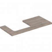 Стільниця Geberit One 105x3x47 см виріз зліва ДСП горіх гікорі 505.304.00.6