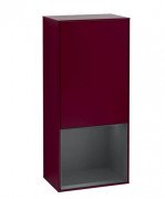 Шафка для ванної Villeroy & Boch Finion 41,8х93,6х27 см петлі праворуч з підсвічуванням МДФ півонія матовий лак/темно-синій матовий лак F550HGHB