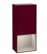 Шкафчик для ванной Villeroy & Boch Finion 41,8х93,6х27 см петли справа с подсветкой МДФ пион матовый лак/песок матовый лак F550HHHB