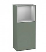 Шафка для ванної Villeroy & Boch Finion 41,8х93,6х27 см петлі зліва з підсвічуванням МДФ оливковий матовий лак/світло-сірий матовий лак G520GJGM