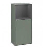 Шафка для ванної Villeroy & Boch Finion 41,8х93,6х27 см петлі зліва з підсвічуванням МДФ оливковий матовий лак/антрацит матовий лак G520GKGM