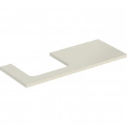 Стільниця Geberit One 120x3x47 см виріз зліва ДСП пісочно-сірий глянсовий 505.305.00.4