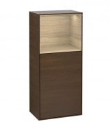 Шафка для ванної Villeroy & Boch Finion 41,8х93,6х27 см петлі зліва з підсвічуванням ДСП шпон волоського горіха/шпон дуба G520PCGN