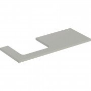 Столешница Geberit One 120x3x47 см вырез слева ДСП серый матовый 505.305.00.7
