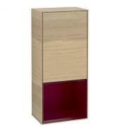 Шафка для ванної Villeroy & Boch Finion 41,8х93,6х27 см петлі праворуч з підсвічуванням ДСП шпон дуба/півон матовий лак G550HBPC