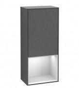 Шафка для ванної Villeroy & Boch Finion 41,8х93,6х27 см петлі праворуч з підсвічуванням МДФ антрацит матовий лак/білий матовий лак G550MTGK