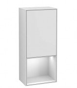 Шафка для ванної Villeroy & Boch Finion 41,8х93,6х27 см петлі зліва з підсвічуванням МДФ білий матовий лак G550MTMT