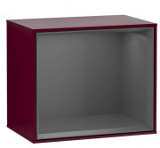 Стеллаж для ванной Villeroy & Boch Finion 41,8х35,6х27 см с подсветкой МДФ пион матовый лак/антрацит матовый лак G580GKHB