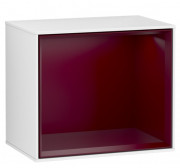 Стеллаж для ванной Villeroy & Boch Finion 41,8х35,6х27 см с подсветкой МДФ глянцевый белый лак/пион матовый лак G580HBGF