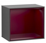 Стеллаж для ванной Villeroy & Boch Finion 41,8х35,6х27 см с подсветкой МДФ антрацит матовый лак/пион матовый лак G580HBGK