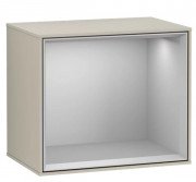 Стелаж для ванної Villeroy & Boch Finion 41,8 х35, 6х27 см з підсвічуванням МДФ пісок матовий лак/світло-сірий матовий лак G580GJHH