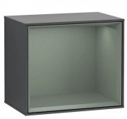 Стелаж для ванної Villeroy & Boch Finion 41,8 х35, 6х27 см з підсвічуванням МДФ темно-синій матовий лак/оливковий матовий лак G580GMHG