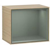 Стеллаж для ванной Villeroy & Boch Finion 41,8х35,6х27 см с подсветкой ДСП шпон дуба/оливковый матовый лак G580GMPC