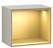 Стелаж для ванної Villeroy & Boch Finion 41,8х35,6х27 см з підсвічуванням МДФ пісок матовий лак/золотий матовий лак G580HFHH