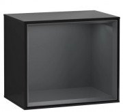 Стелаж для ванної Villeroy & Boch Finion 41,8 х35, 6х27 см з підсвічуванням МДФ глянсовий чорний лак/темно-синій матовий лак G580HGPH