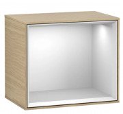 Стеллаж для ванной Villeroy & Boch Finion 41,8х35,6х27 см с подсветкой ДСП шпон дуба/белый матовый лак G580MTPC