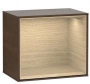 Стеллаж для ванной Villeroy & Boch Finion 41,8х35,6х27 см с подсветкой ДСП шпон грецкого ореха/шпон дуба G580PCGN