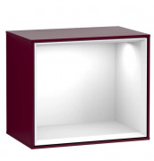 Стелаж для ванної Villeroy & Boch Finion 41,8х35,6х27 см з підсвічуванням МДФ півонія матовий лак/глянсовий білий лак F590GFHB