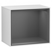 Стеллаж для ванной Villeroy & Boch Finion 41,8х35,6х27 см с подсветкой МДФ белый матовый лак/антрацит матовый лак F590GKMT