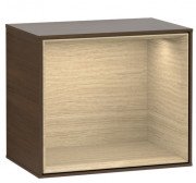 Стеллаж для ванной Villeroy & Boch Finion 41,8х35,6х27 см с подсветкой ДСП шпон грецкого ореха/шпон дуба G580PCGN