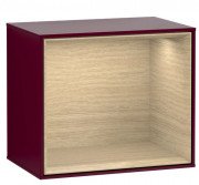 Стелаж для ванної Villeroy & Boch Finion 41,8х35,6х27 см з підсвічуванням МДФ півонія матовий лак/шпон дуба G580PCHB