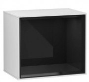 Стелаж для ванної Villeroy & Boch Finion 41,8х35,6х27 см з підсвічуванням МДФ білий матовий лак/глянцевий чорний лак G580PHMT