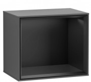 Стеллаж для ванной Villeroy & Boch Finion 41,8х35,6х27 см с подсветкой МДФ антрацит матовый лак/черный матовый лак F590PDGK