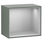 Стеллаж для ванной Villeroy & Boch Finion 41,8х35,6х27 см с подсветкой МДФ оливковый матовый лак/светло-серый матовый лак F590GJGM