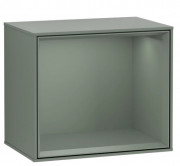 Стелаж для ванної Villeroy & Boch Finion 41,8х35,6х27 см з підсвічуванням МДФ оливковий матовий лак F590GMGM