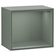 Стеллаж для ванной Villeroy & Boch Finion 41,8х35,6х27 см с подсветкой МДФ оливковый матовый лак F590GMGM