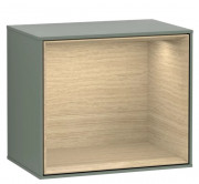 Стелаж для ванної Villeroy & Boch Finion 41,8х35,6х27 см з підсвічуванням МДФ оливковий матовий лак/шпон дуба F590PCGM