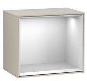 Стелаж для ванної Villeroy & Boch Finion 41,8 х35, 6х27 см з підсвічуванням МДФ пісок матовий лак/білий матовий лак F590MTHH