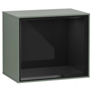 Стелаж для ванної Villeroy & Boch Finion 41,8х35,6х27 см з підсвічуванням МДФ оливковий матовий лак/глянцевий чорний лак F590PHGM