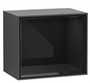 Стелаж для ванної Villeroy & Boch Finion 41,8х35,6х27 см з підсвічуванням МДФ темно-синій матовий лак/глянцевий чорний лак F590PHHG