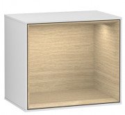 Стелаж для ванної Villeroy & Boch Finion 41,8х35,6х27 см з підсвічуванням МДФ білий матовий лак/шпон дуба F590PCMT