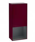 Шафка для ванної Villeroy & Boch Finion 41,8х93,6х27 см петлі праворуч з підсвічуванням МДФ півонія матовий лак/темно-синій матовий лак G550HGHB