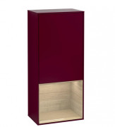 Шафка для ванної Villeroy & Boch Finion 41,8х93,6х27 см петлі праворуч з підсвічуванням МДФ півонія матовий лак/шпон дуба G550PCHB