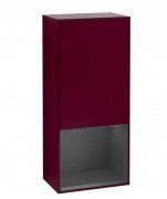 Шафка для ванної Villeroy & Boch Finion 41,8х93,6х27 см петлі праворуч з підсвічуванням МДФ півонія матовий лак/темно-синій матовий лак G550HGHB