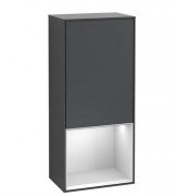 Шафка для ванної Villeroy & Boch Finion 41,8х93,6х27 см петлі праворуч з підсвічуванням МДФ темно-синій матовий лак/білий матовий лак G550MTHG