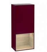 Шафка для ванної Villeroy & Boch Finion 41,8х93,6х27 см петлі праворуч з підсвічуванням МДФ півонія матовий лак/шпон дуба G550PCHB