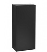 Шафка для ванної Villeroy & Boch Finion 41,8х93,6х27 см петлі зліва МДФ з підсвічуванням чорний матовий лак G56000PD