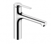 Смеситель для кухни с выдвижной лейкой Hansgrohe Zesis M33 160 с sBox lite однорычажный хром 74804000