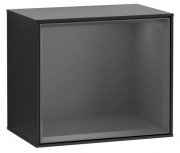 Стелаж для ванної Villeroy & Boch Finion 41,8х35,6х27 см з підсвічуванням МДФ чорний матовий лак/антрацит матовий лак G590GKPD