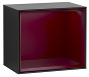 Стелаж для ванної Villeroy & Boch Finion 41,8х35,6х27 см з підсвічуванням МДФ чорний матовий лак/півон матовий лак G590HBPD